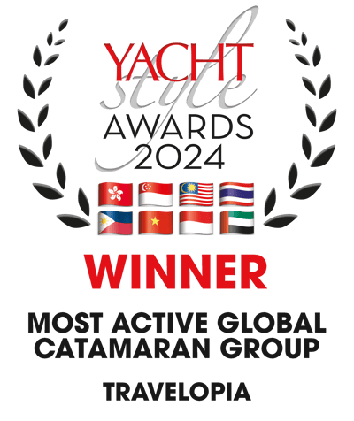Yacht Style Awards Winner 2024 Most Active Global Catamaran Group-Travelopia-black